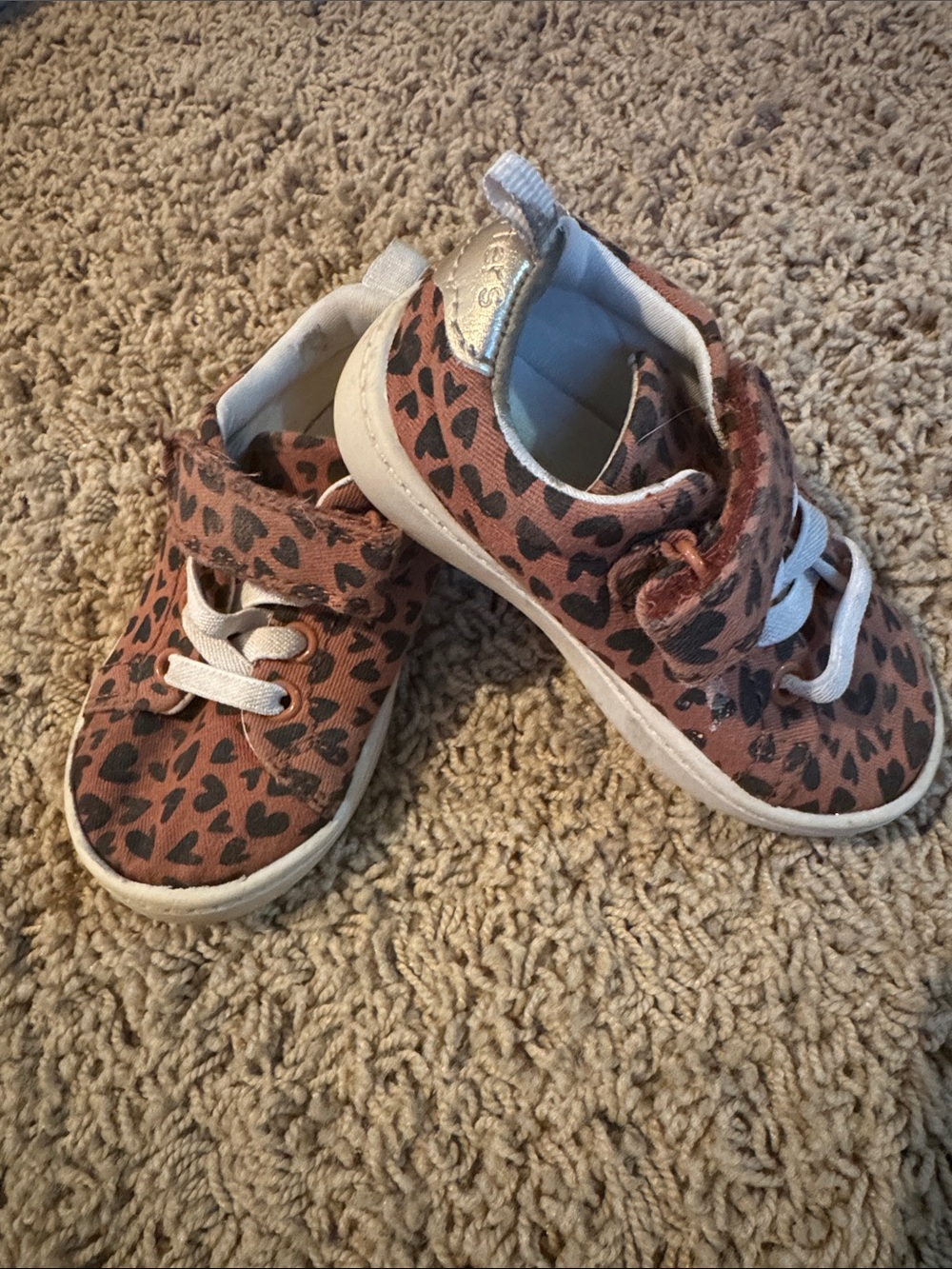 Carter's Leopard Print Toddler Sneakers - Brown & Black